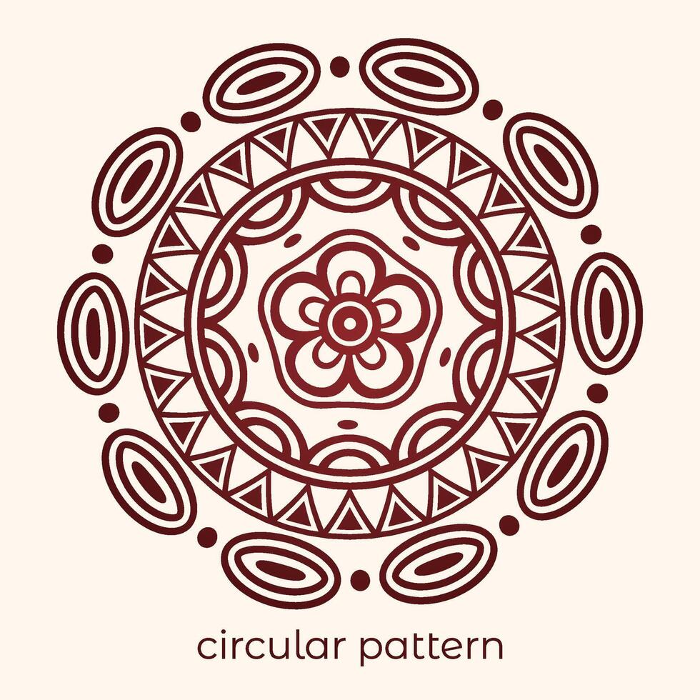 mandala antecedentes con un circular diseño vector