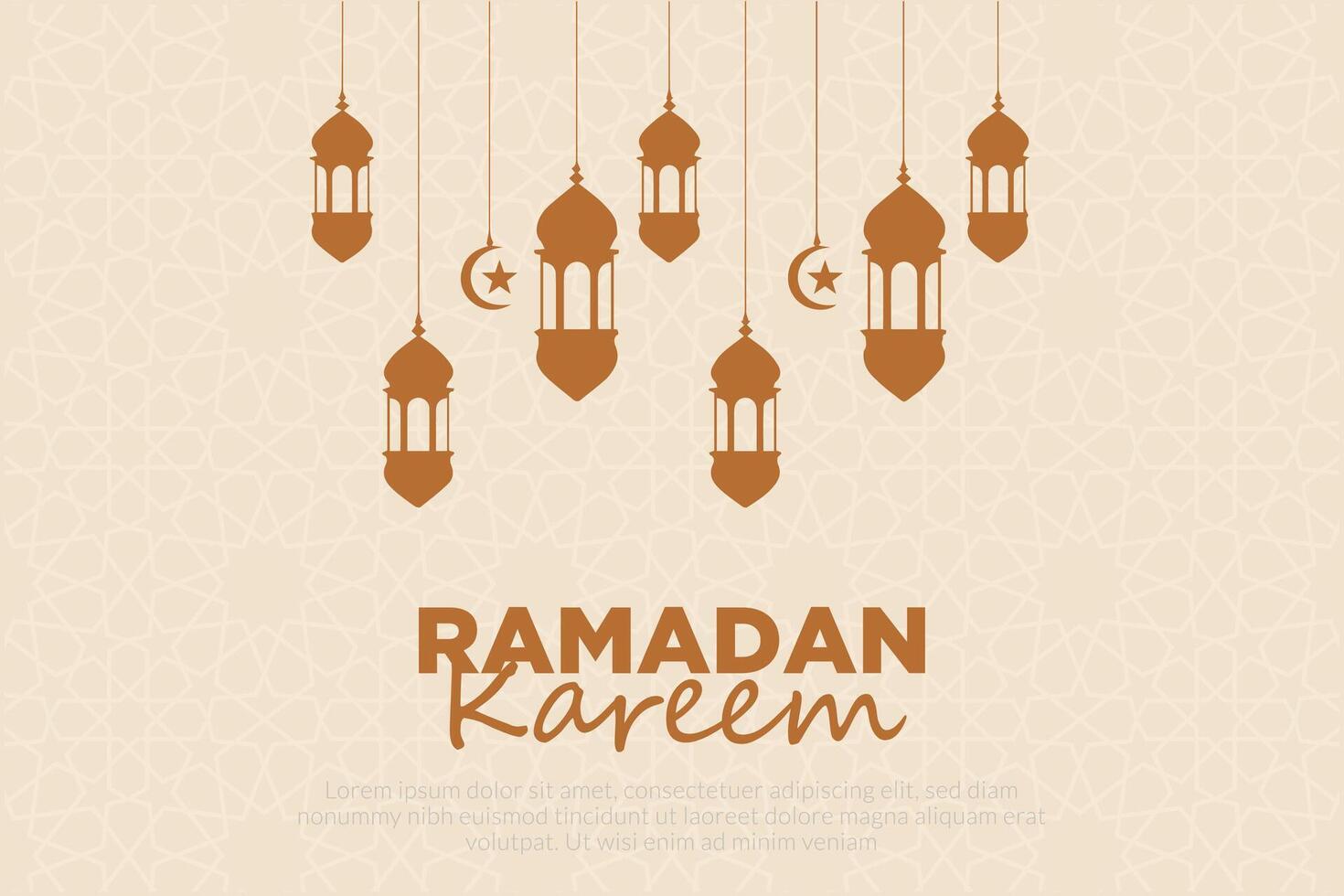 Vector elegant luxurious ramadan, eid al-fitr, islamic background decorative greeting card