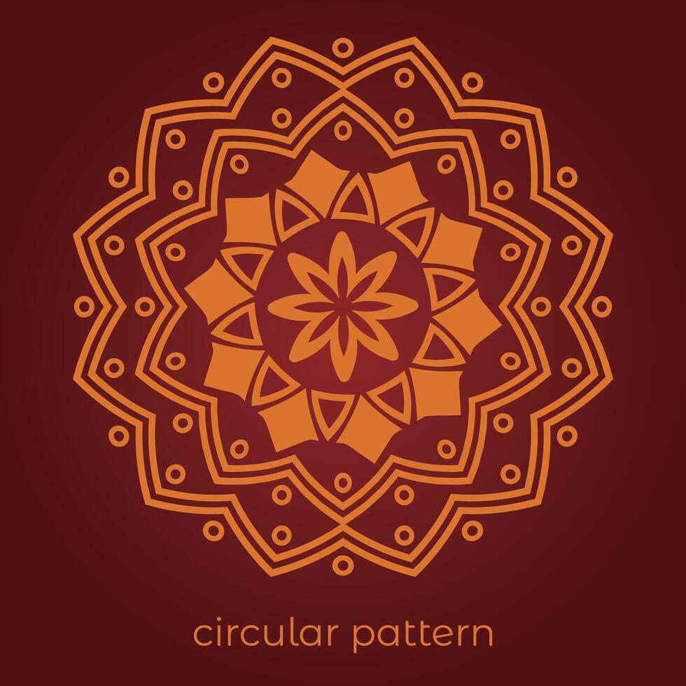 mandala background with a circular design vector