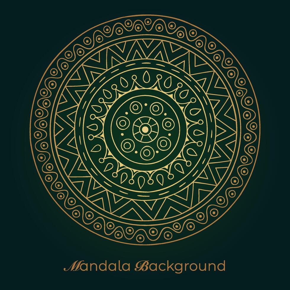 mandala background with a circular design vector