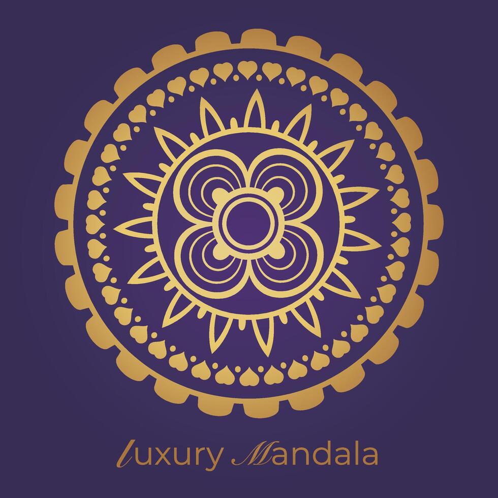 mandala background with a circular design vector