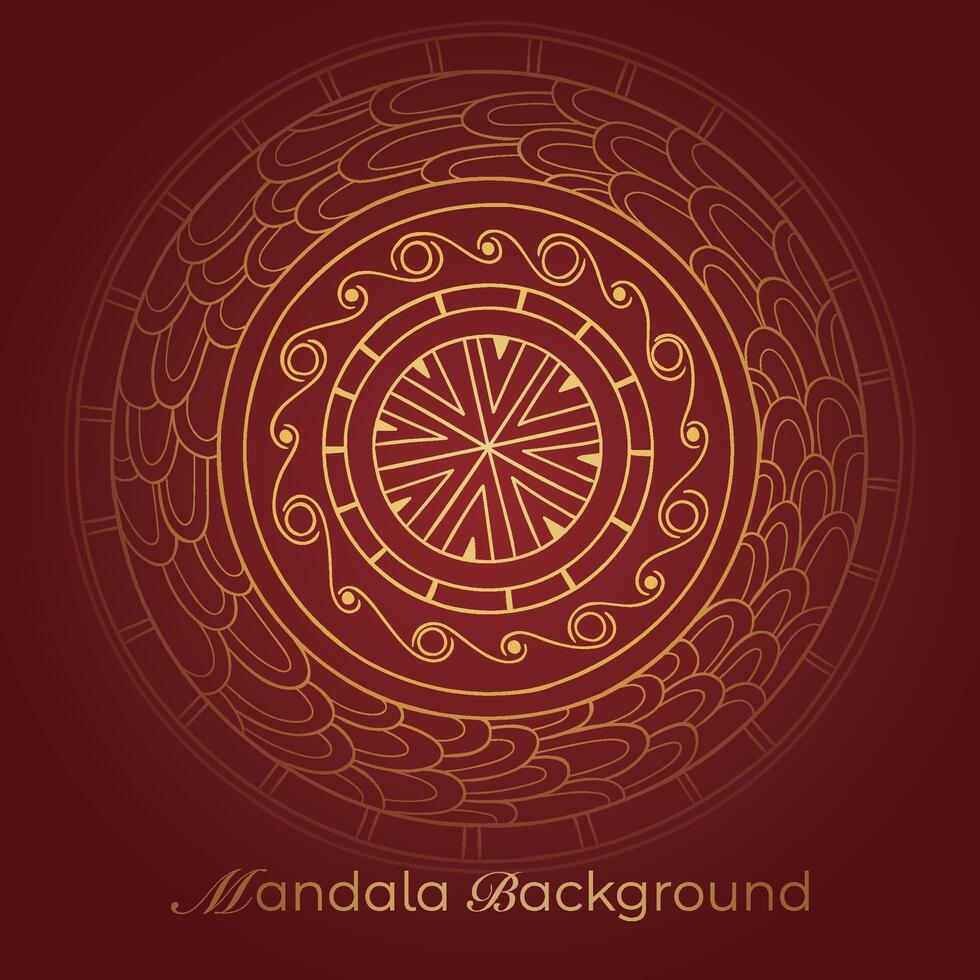 mandala background with a circular design vector