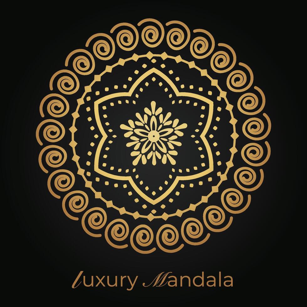 mandala background with a circular design vector