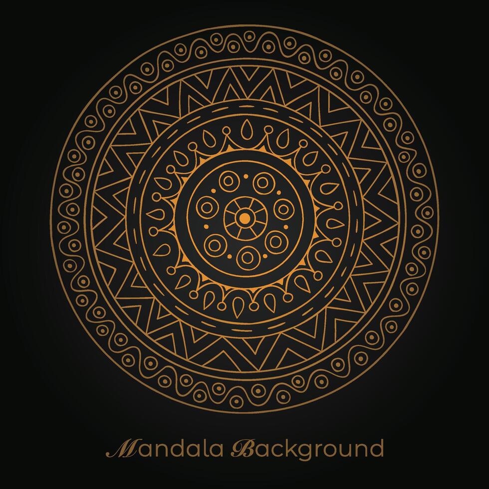 mandala background with a circular design vector