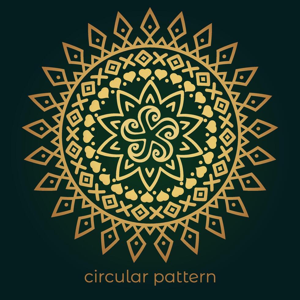 mandala background with a circular design vector