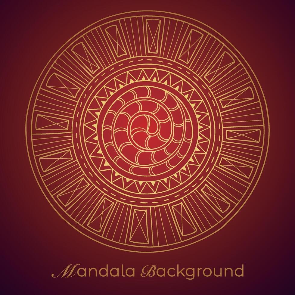 mandala background with a circular design vector