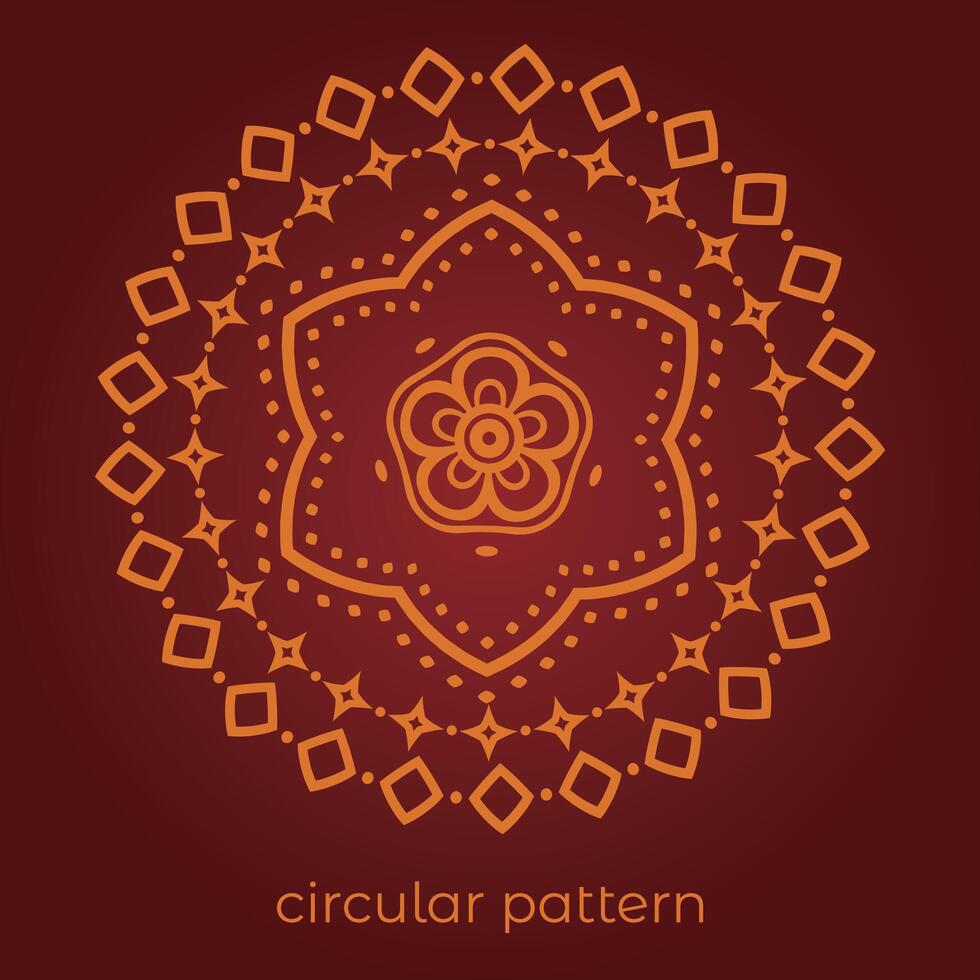 mandala background with a circular design vector