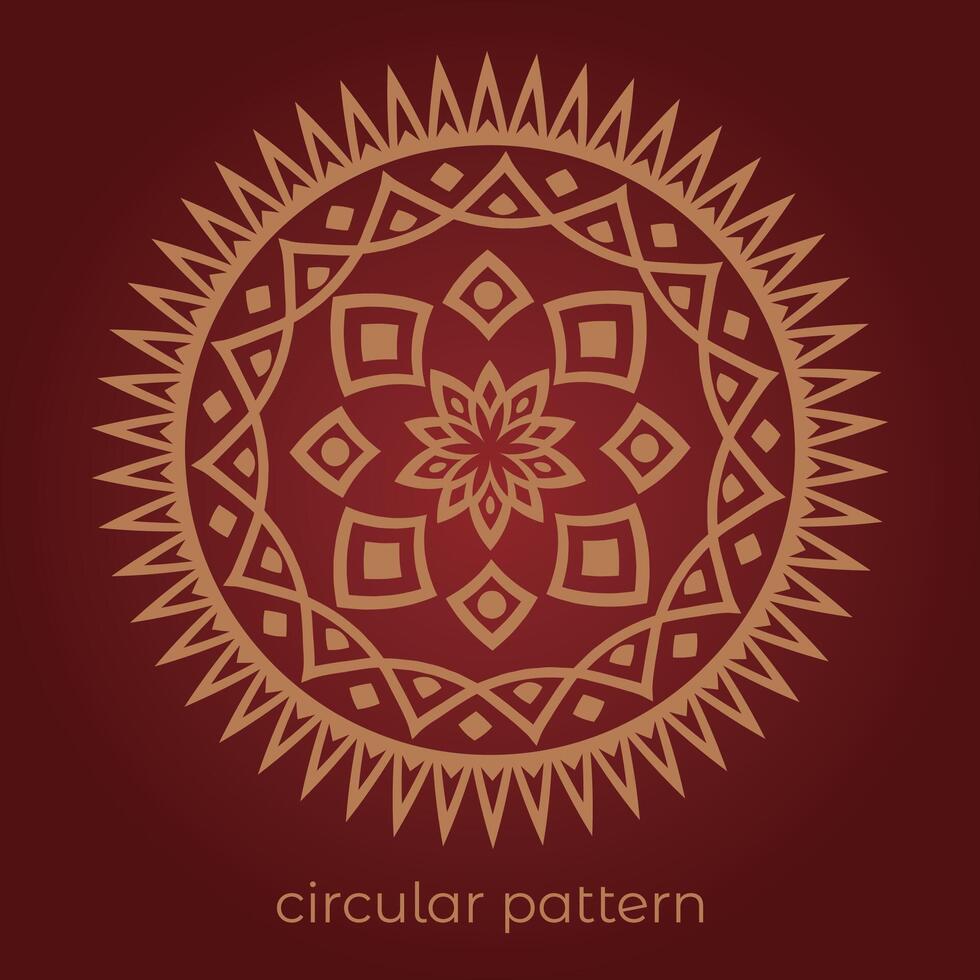 mandala background with a circular design vector