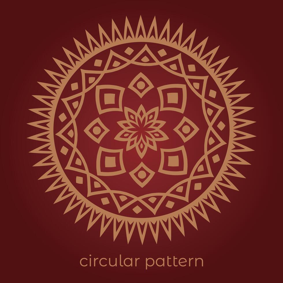 mandala background with a circular design vector