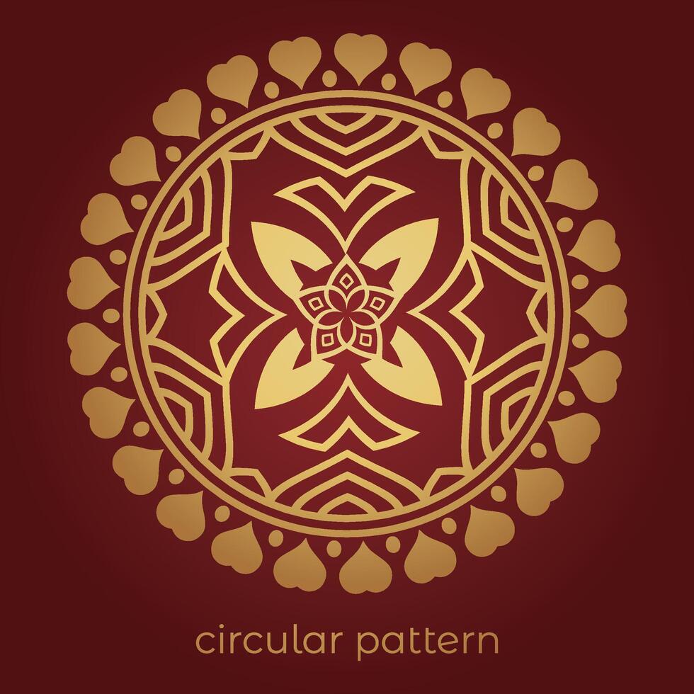 mandala background with a circular design vector