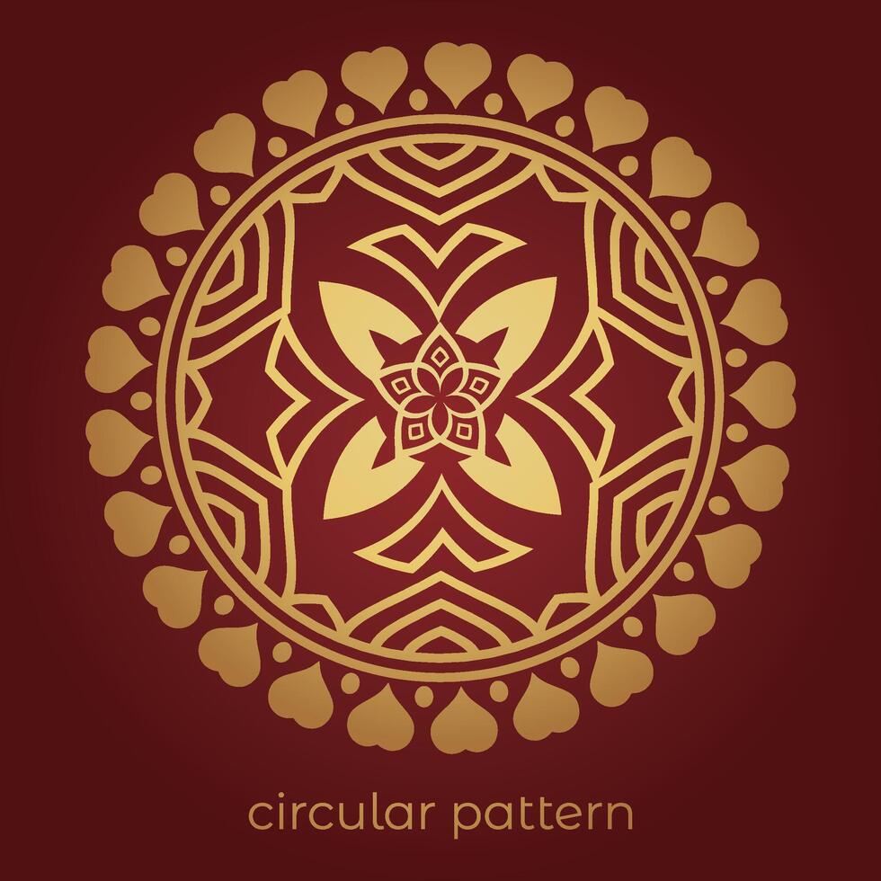 mandala antecedentes con un circular diseño vector