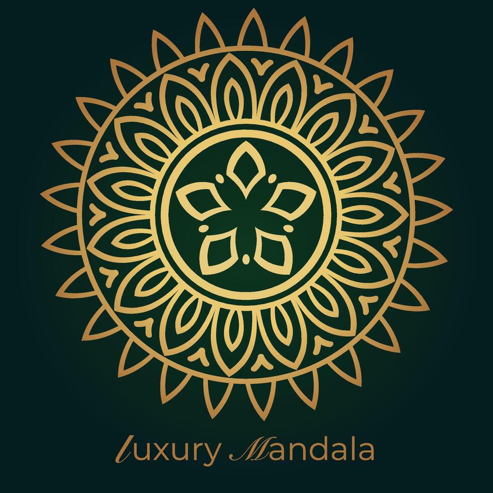 mandala background with a circular design vector