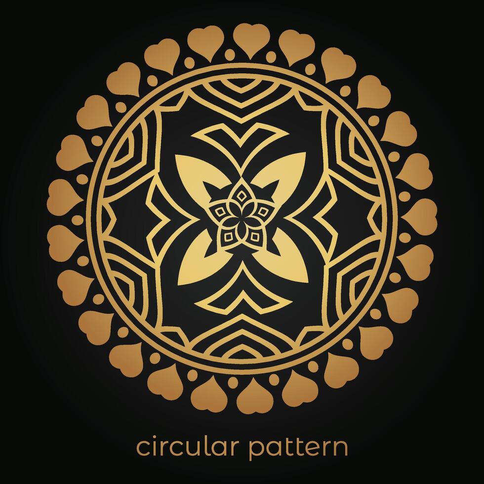 mandala background with a circular design vector