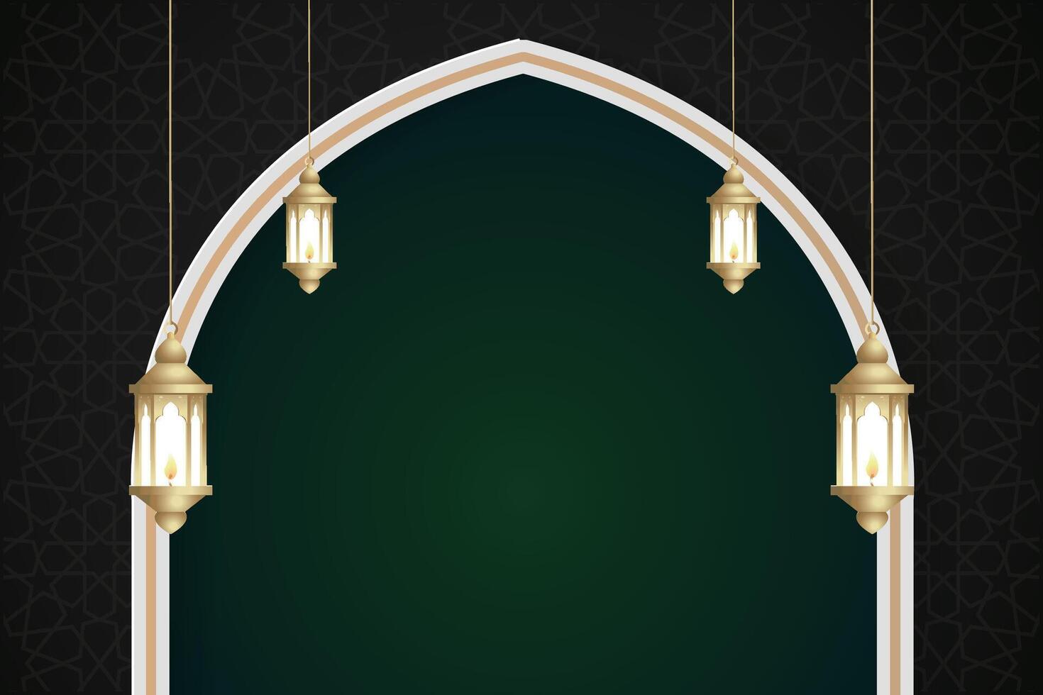 Vector elegant luxurious ramadan, eid al-fitr, islamic background decorative greeting card