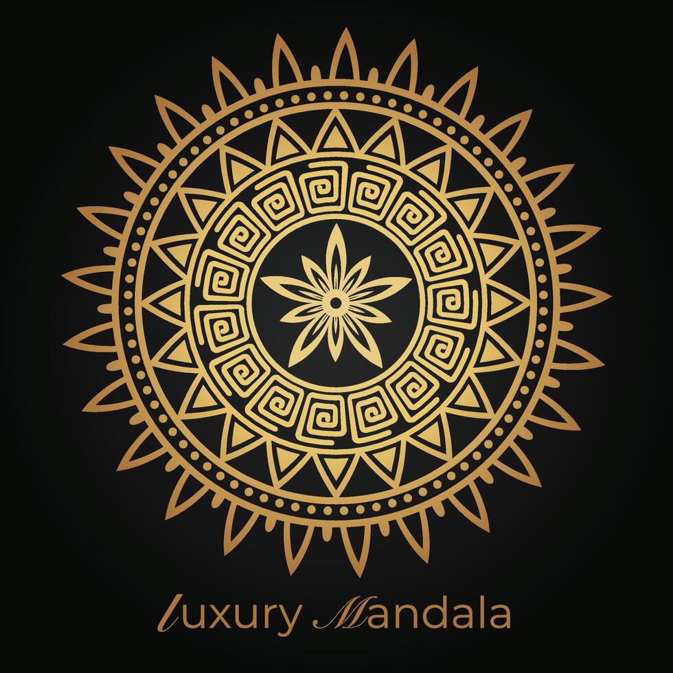 mandala background with a circular design vector