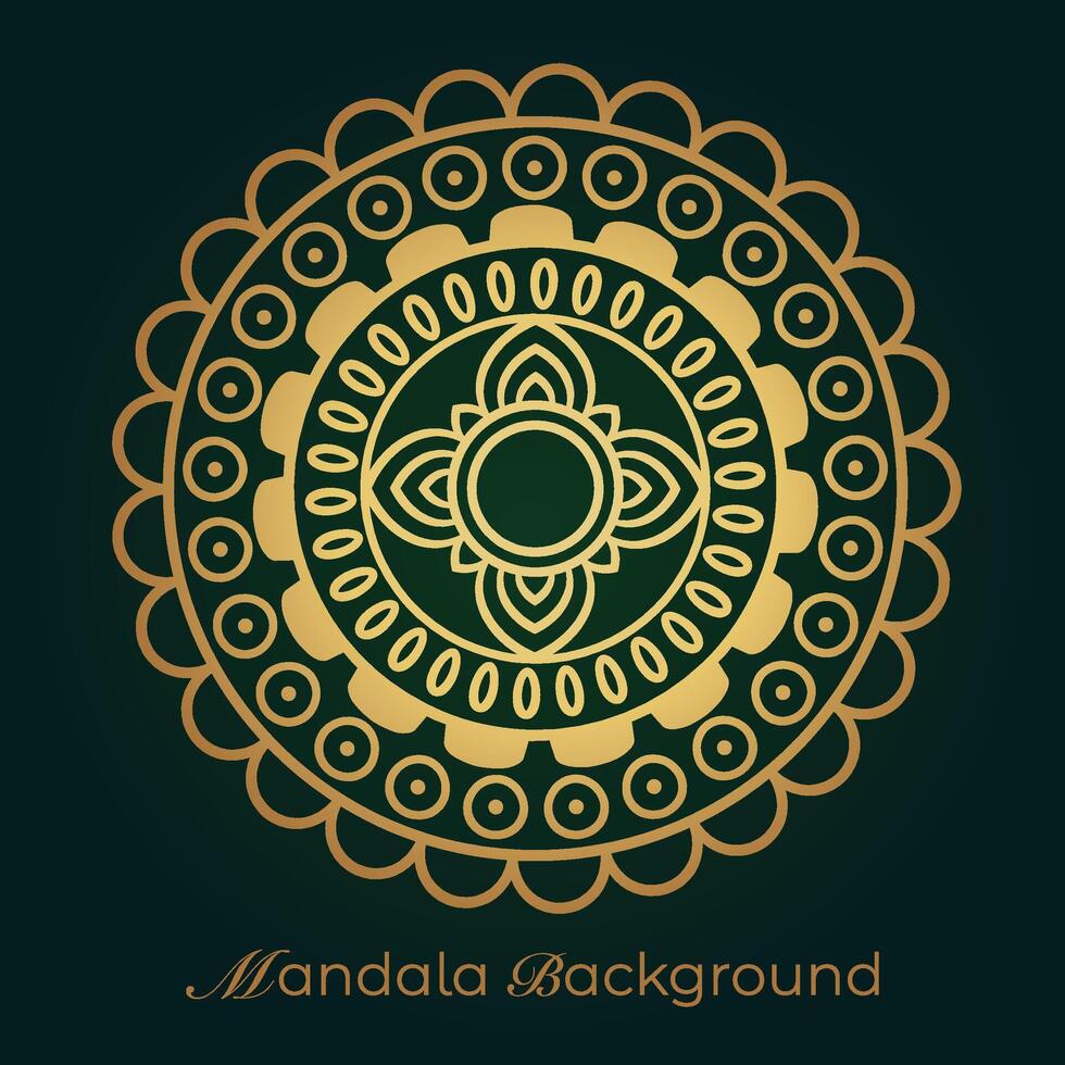 mandala background with a circular design vector