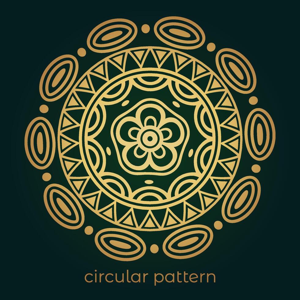 mandala antecedentes con un circular diseño vector