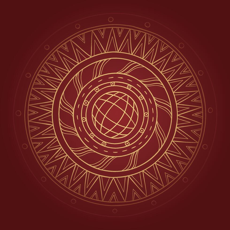 mandala background with a circular design vector
