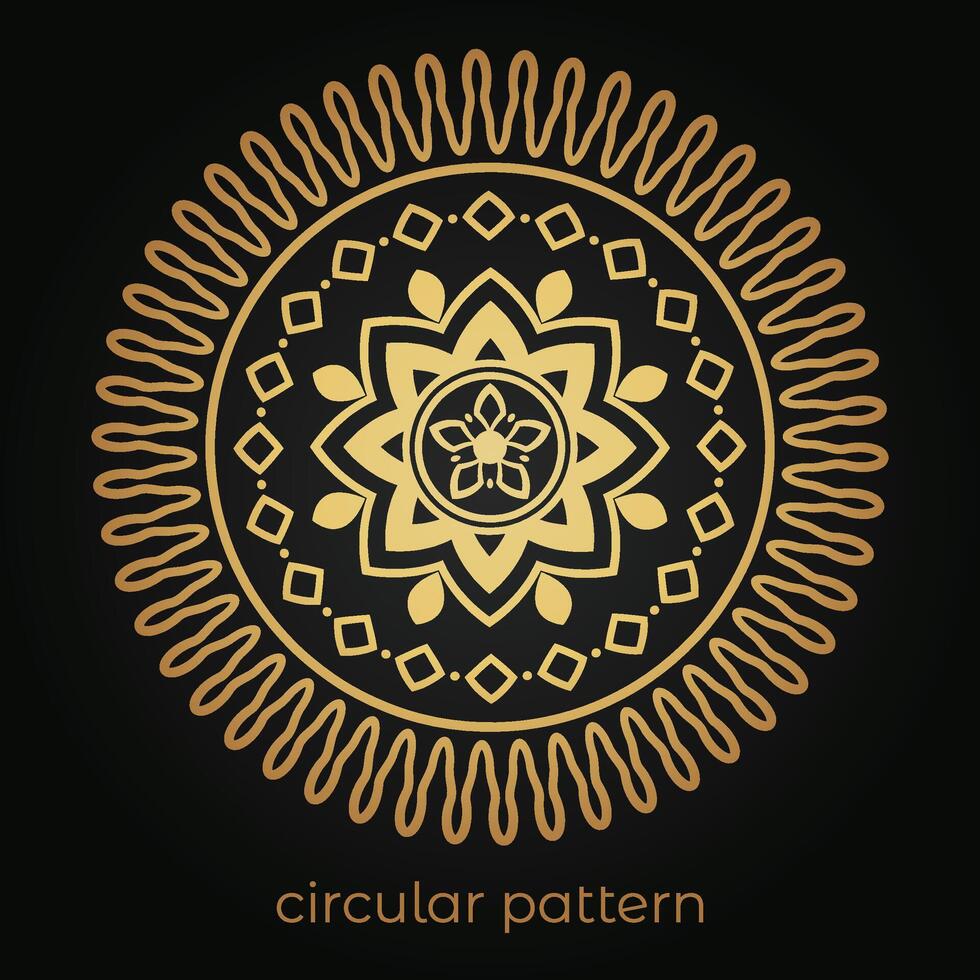mandala background with a circular design vector
