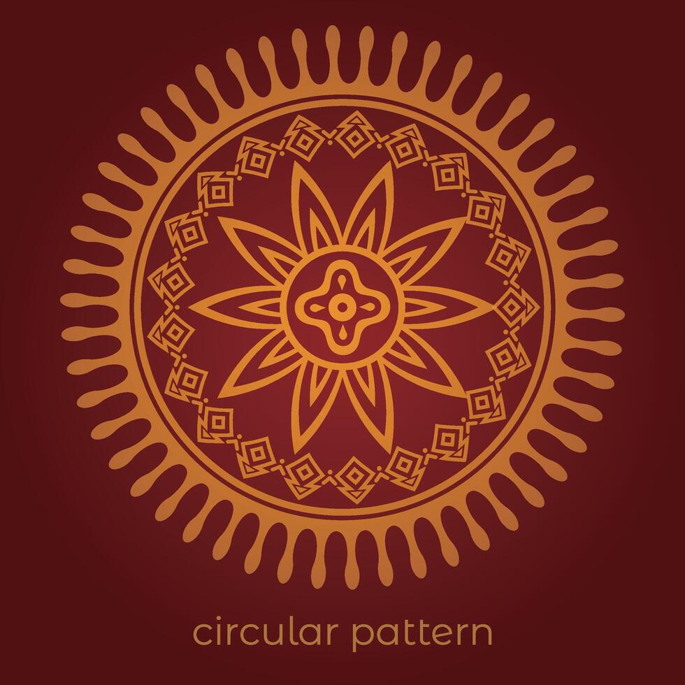 mandala background with a circular design vector