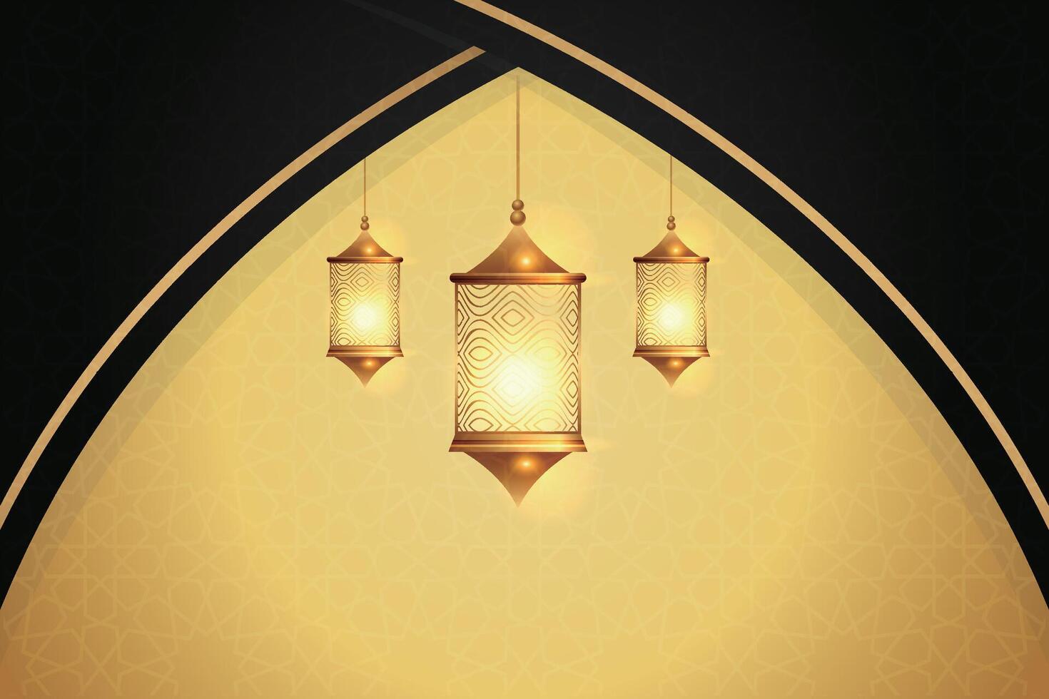 Vector elegant luxurious ramadan, eid al-fitr, islamic background decorative greeting card