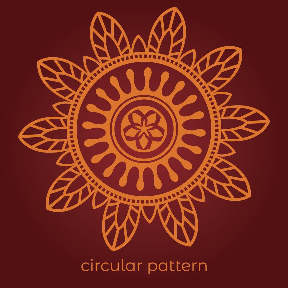 mandala background with a circular design vector