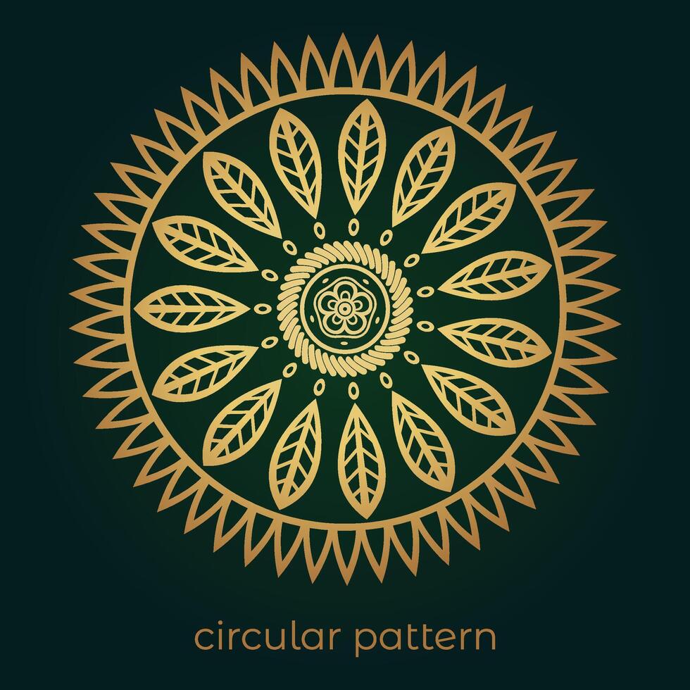 mandala background with a circular design vector