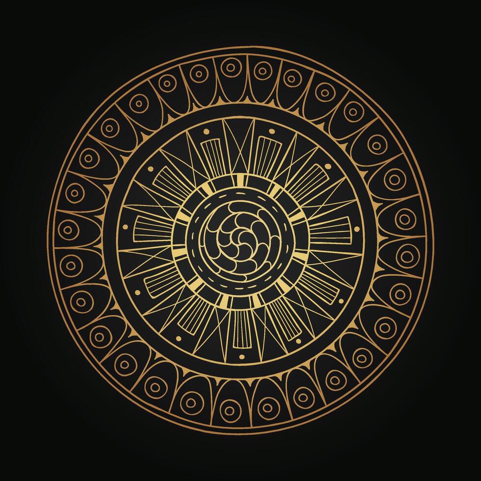 mandala background with a circular design vector