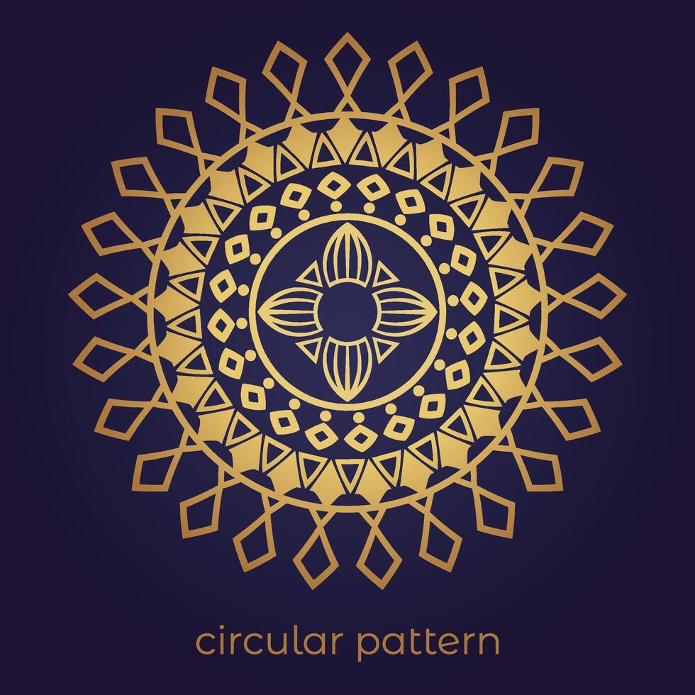 mandala background with a circular design vector