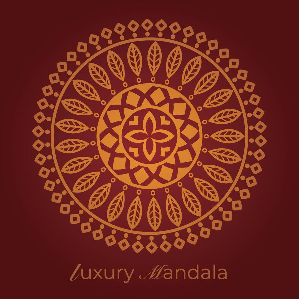 mandala background with a circular design vector