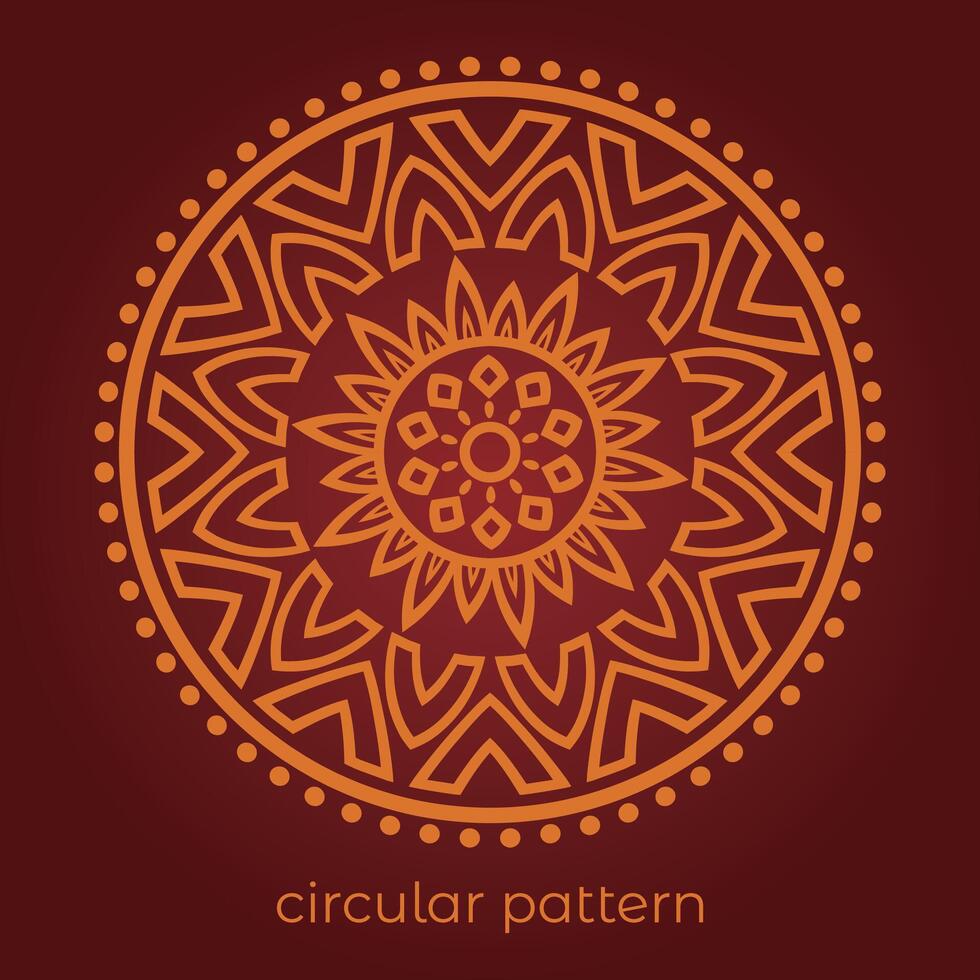 mandala background with a circular design vector