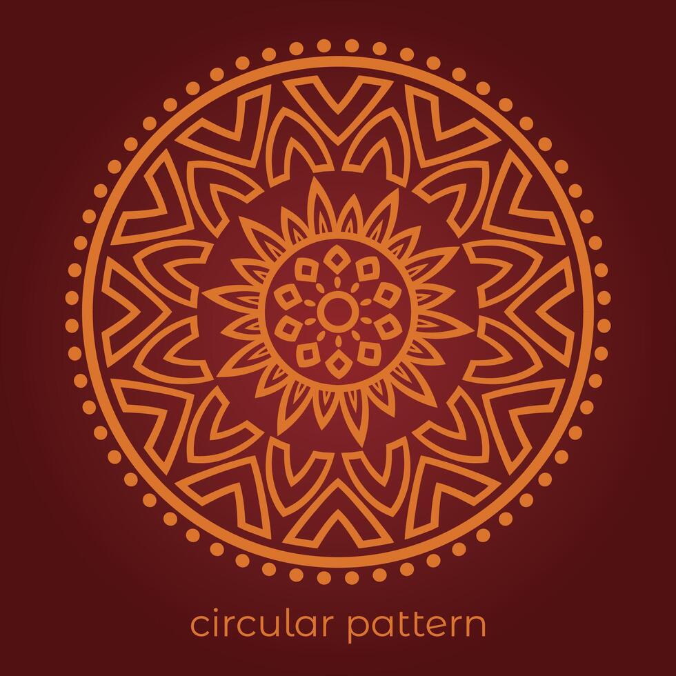 mandala antecedentes con un circular diseño vector