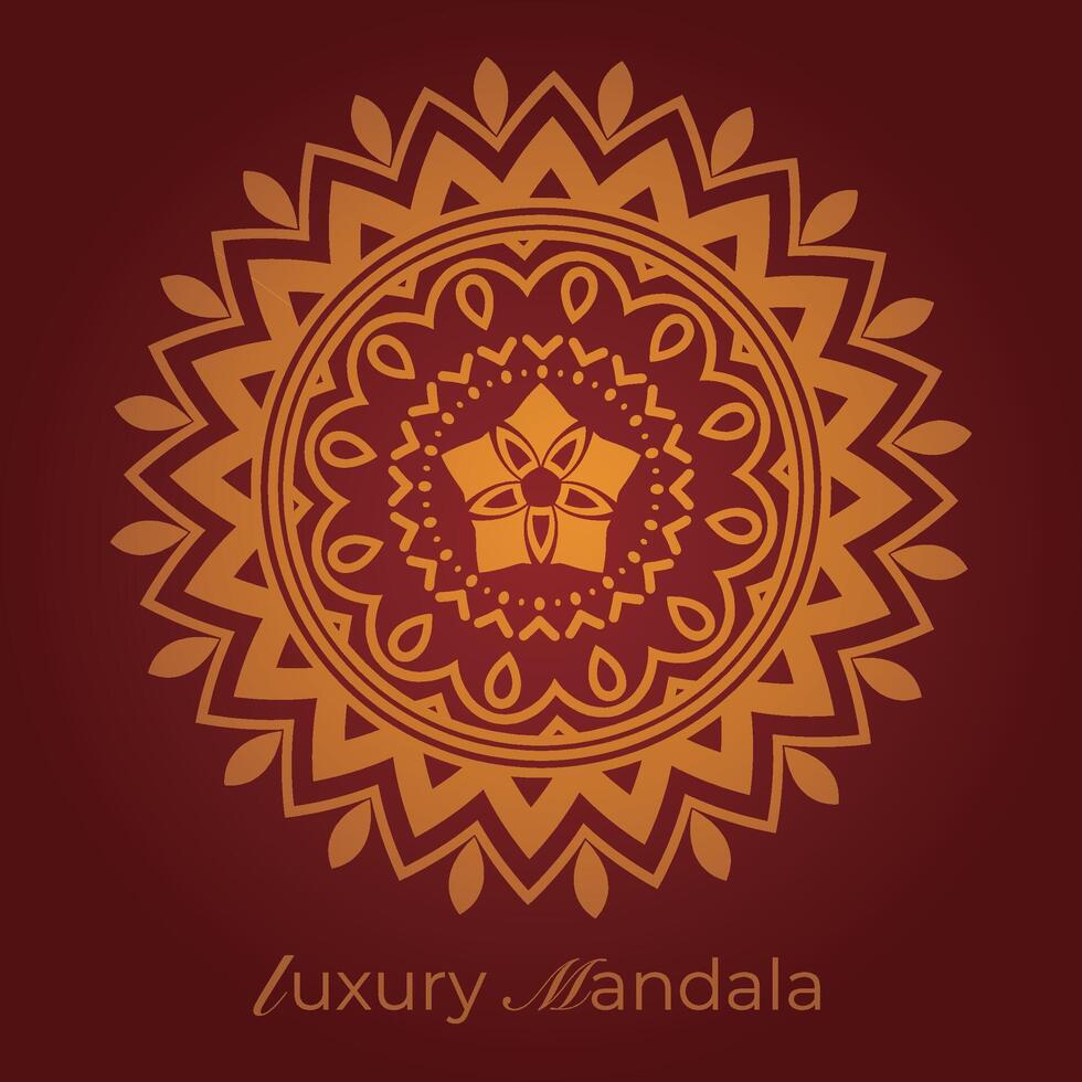 mandala background with a circular design vector