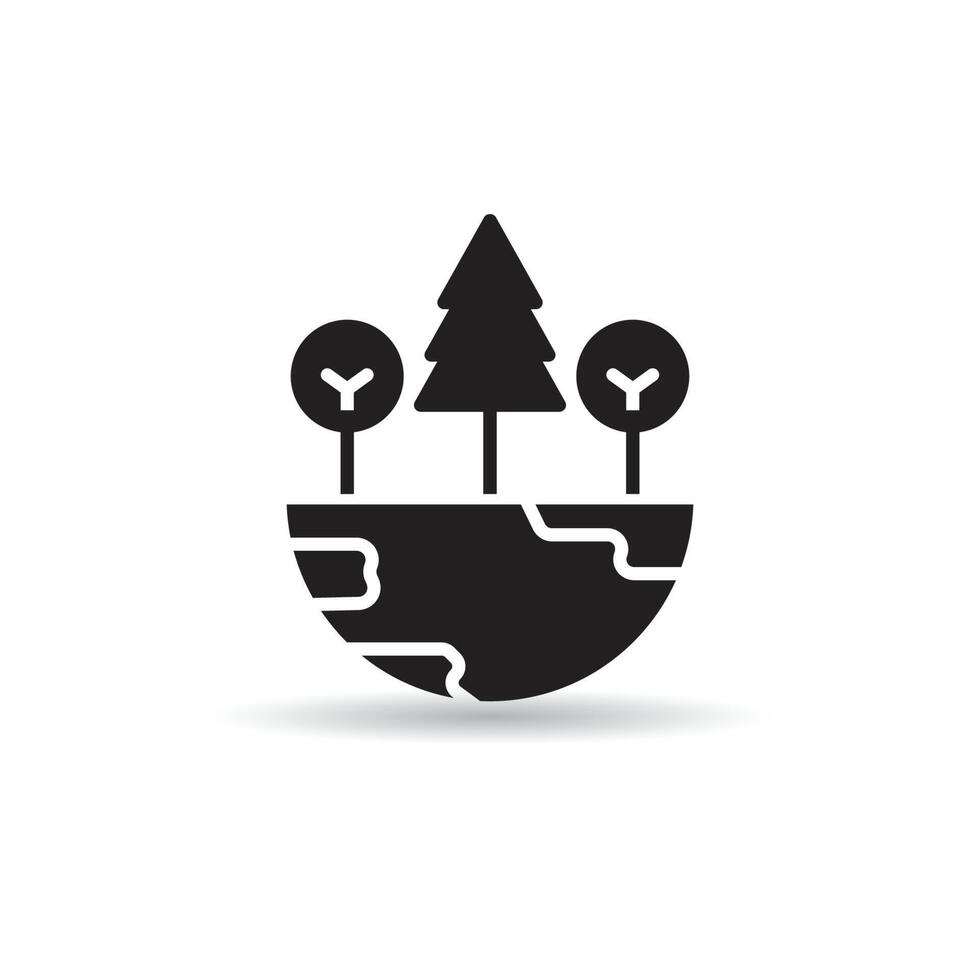 ecosystem icon on white background vector