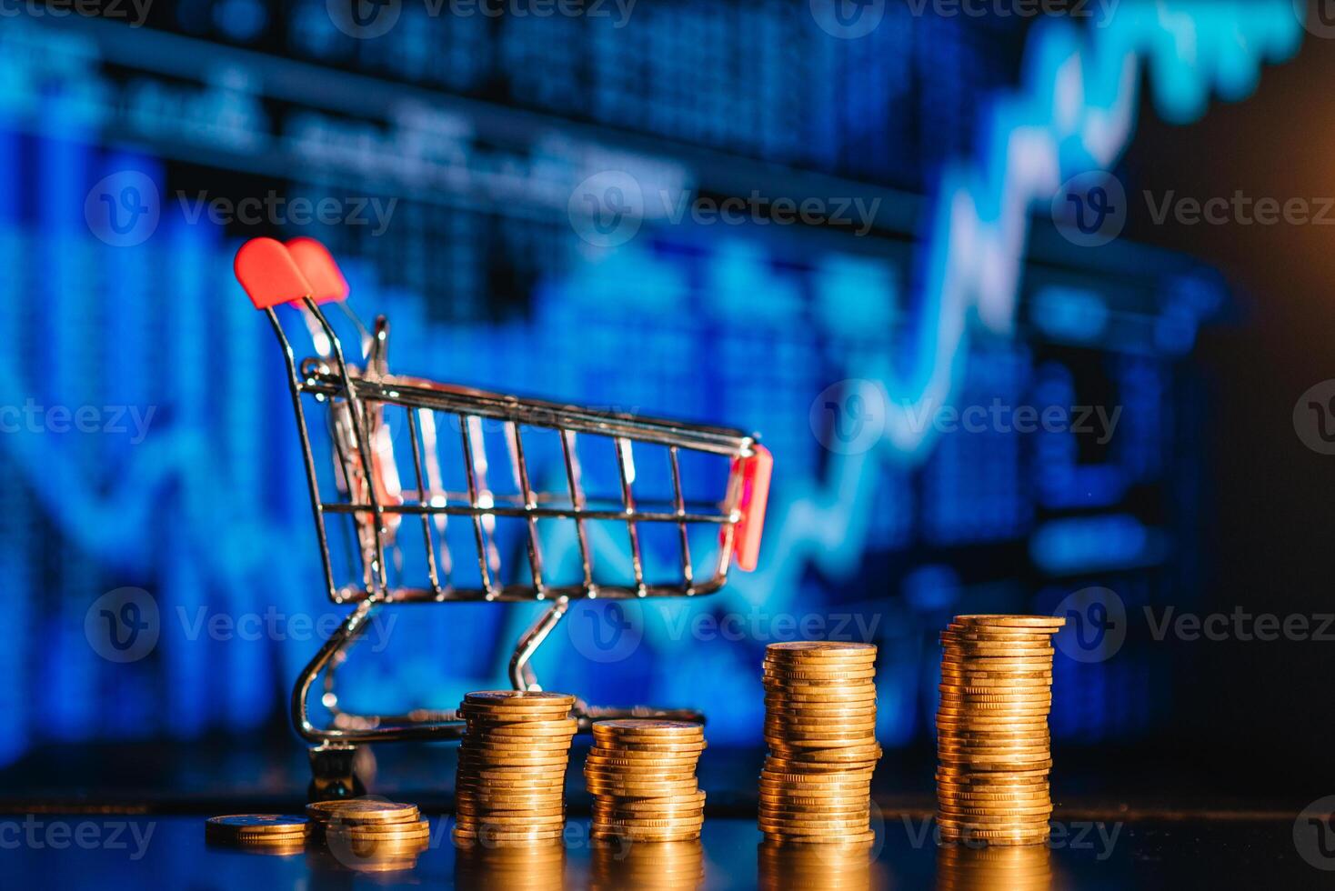 concept photo progressive increase in profits