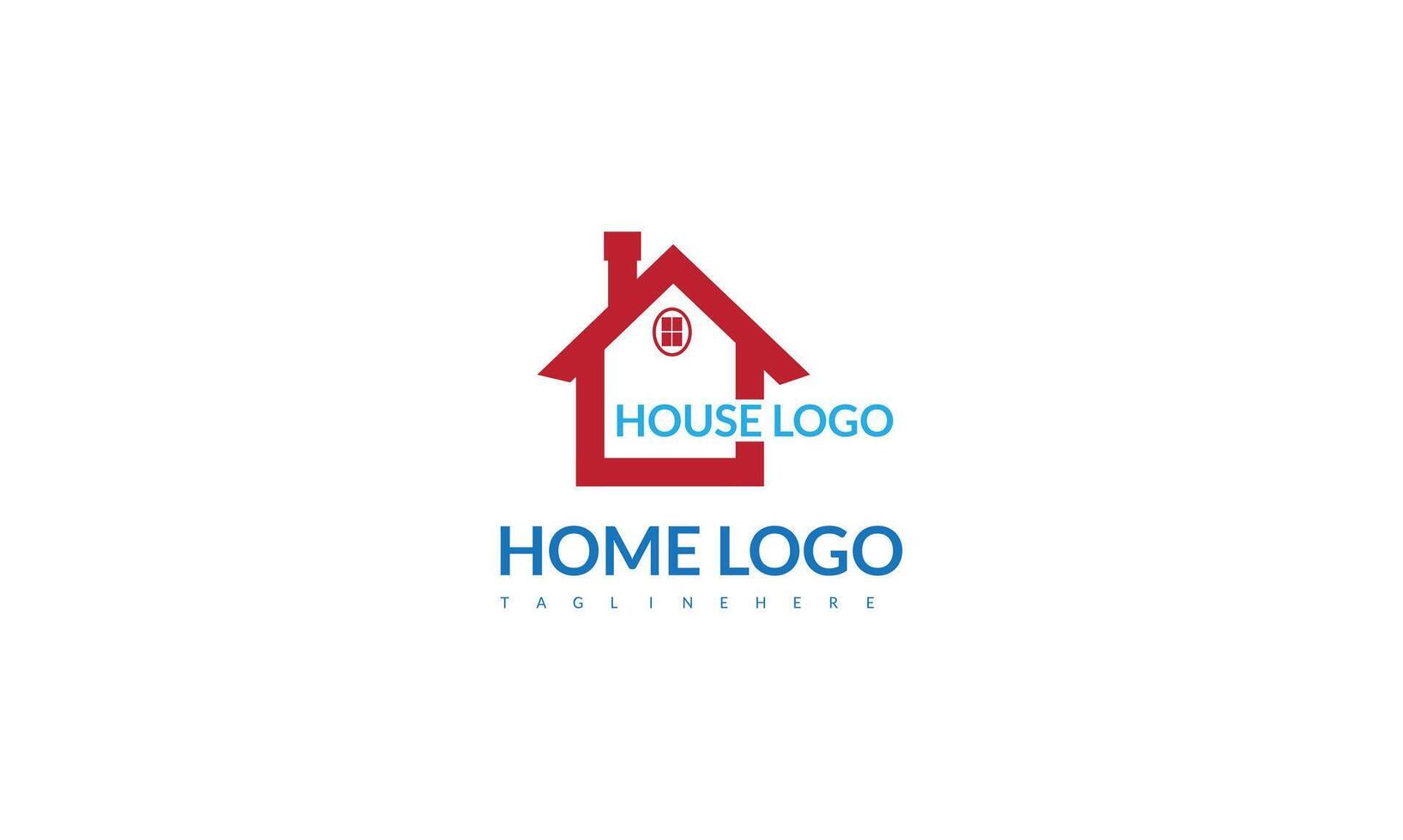 creative home smart logo detailing with clean background vector