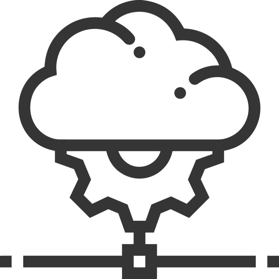 Cloud icon symbol vector image. Illustration of the hosting storage design image