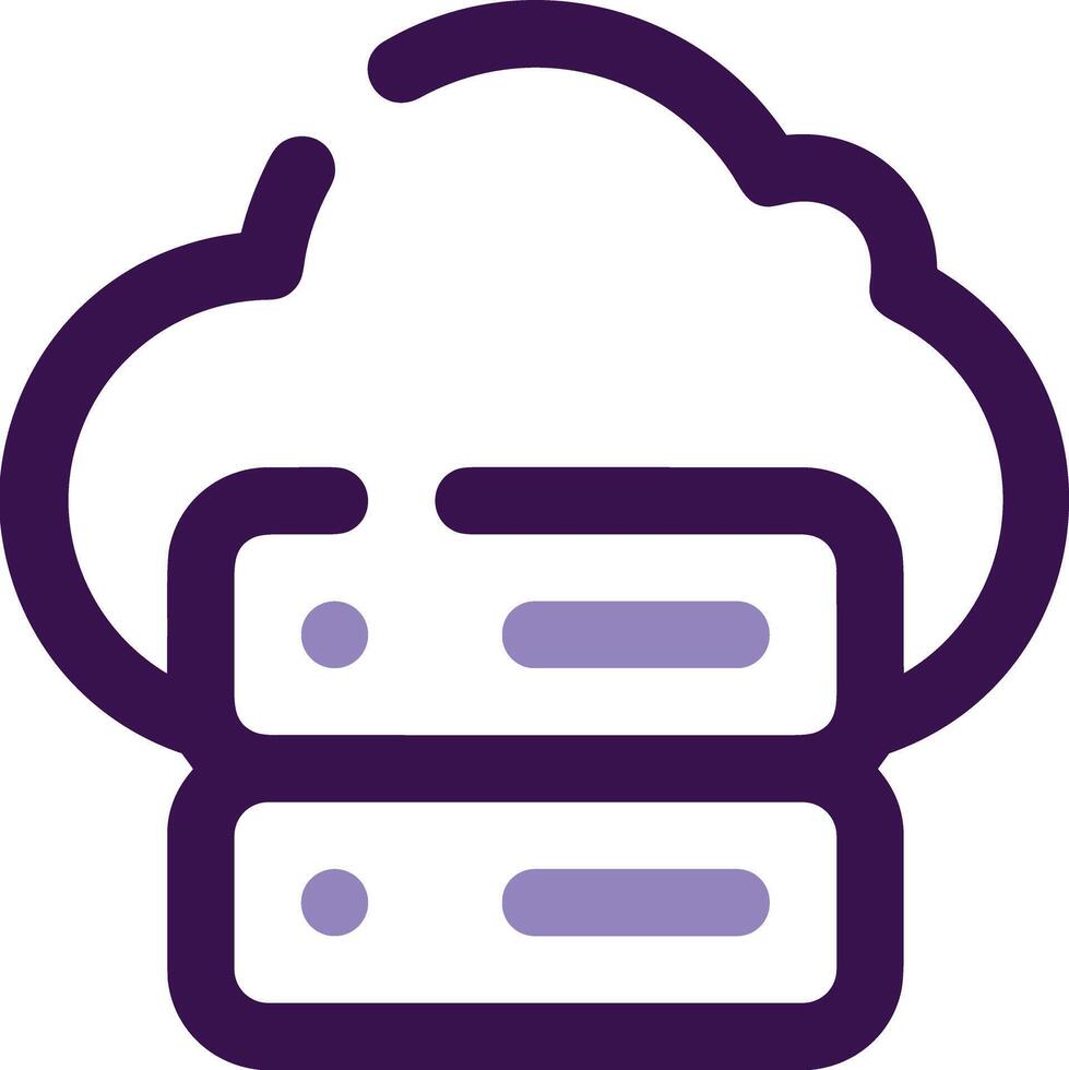 Cloud icon symbol vector image. Illustration of the hosting storage design image