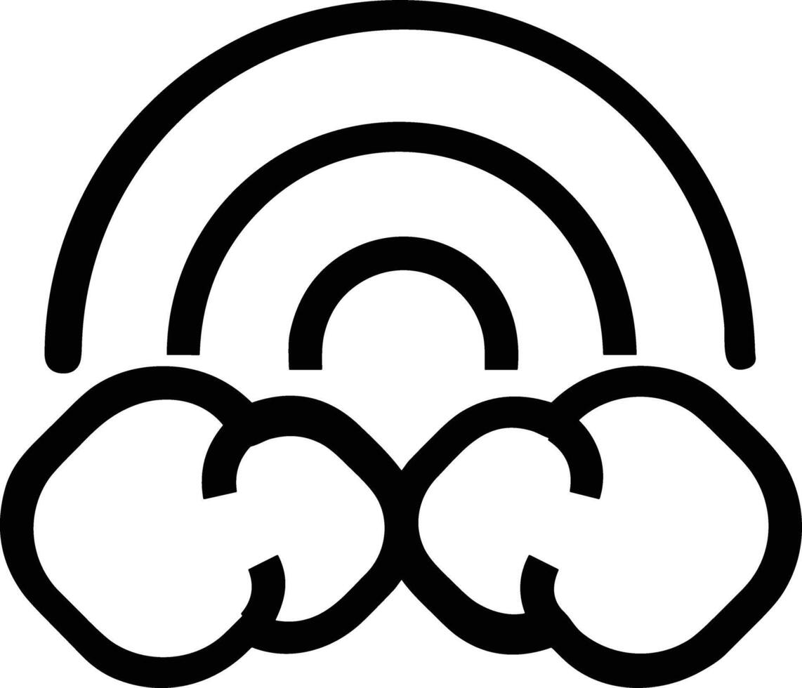 Cloud icon symbol vector image. Illustration of the hosting storage design image