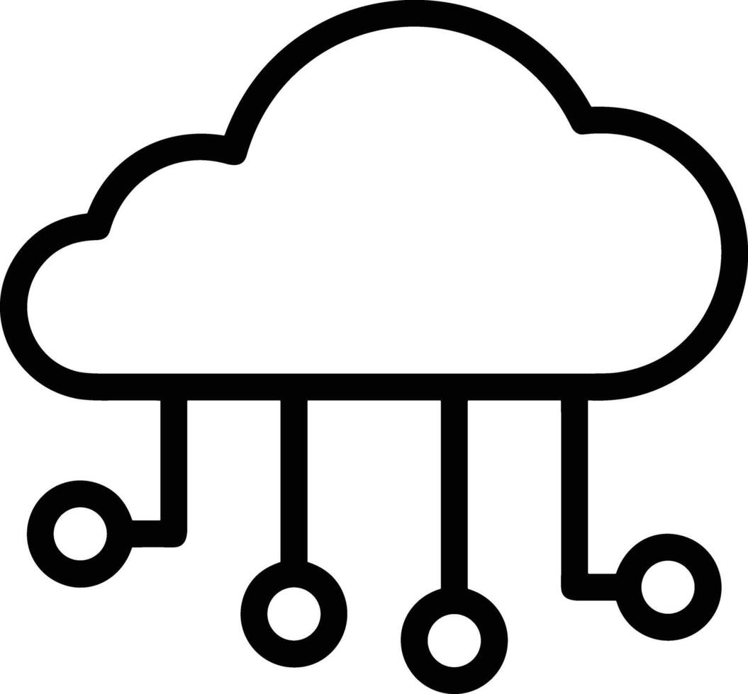 Cloud icon symbol vector image. Illustration of the hosting storage design image