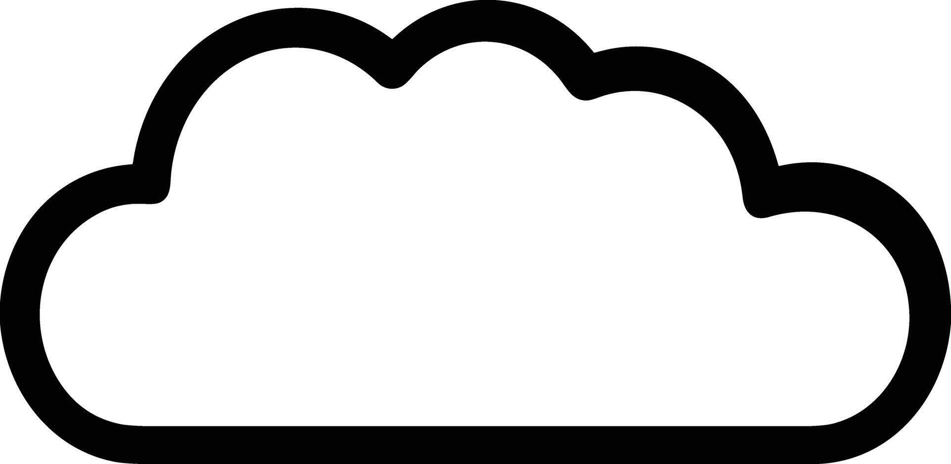 Cloud icon symbol vector image. Illustration of the hosting storage design image