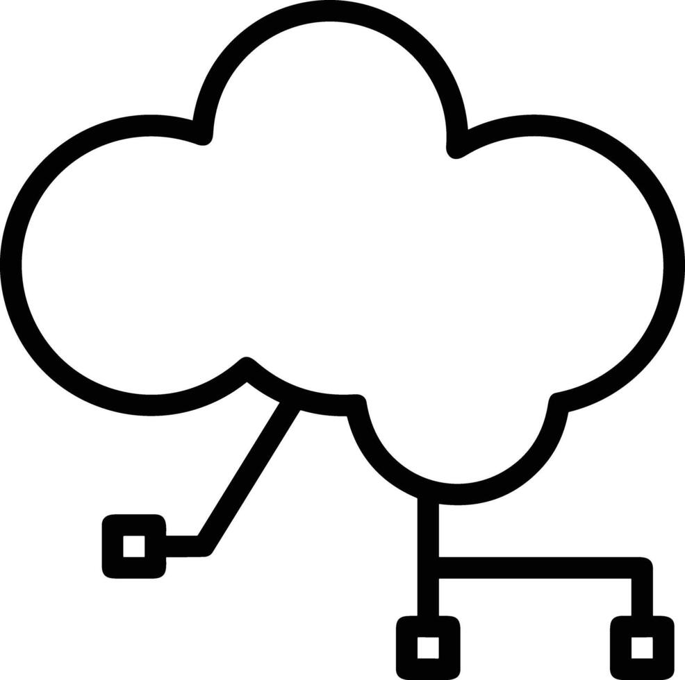 Cloud icon symbol vector image. Illustration of the hosting storage design image