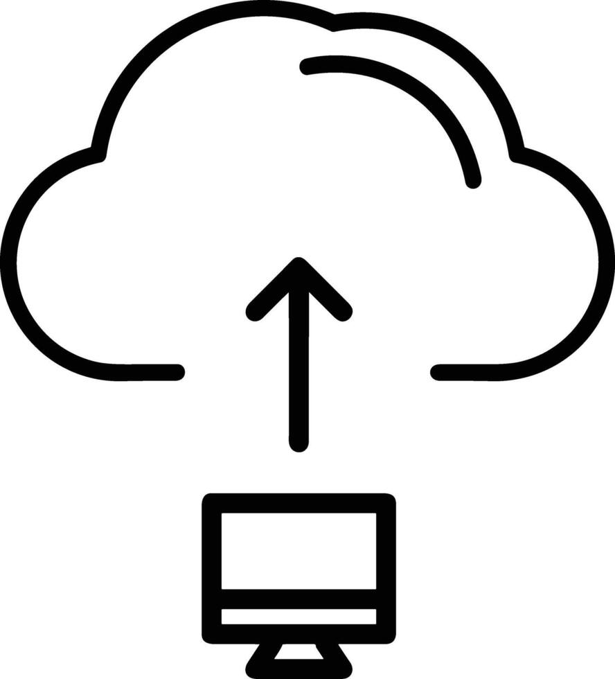 Cloud icon symbol vector image. Illustration of the hosting storage design image