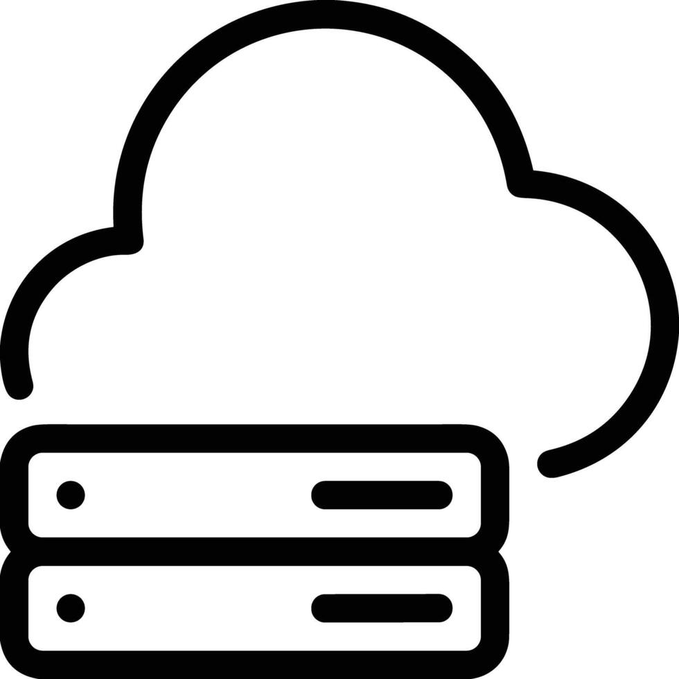 Cloud icon symbol vector image. Illustration of the hosting storage design image