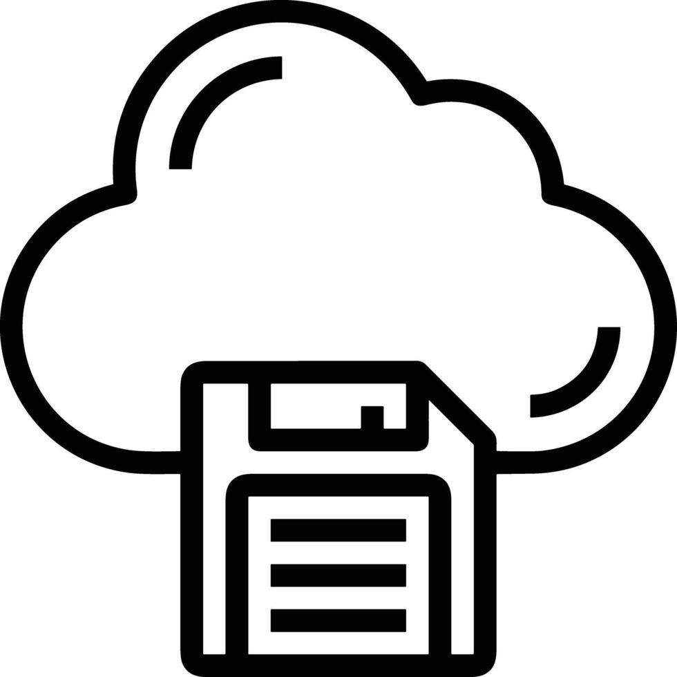 Cloud icon symbol vector image. Illustration of the hosting storage design image