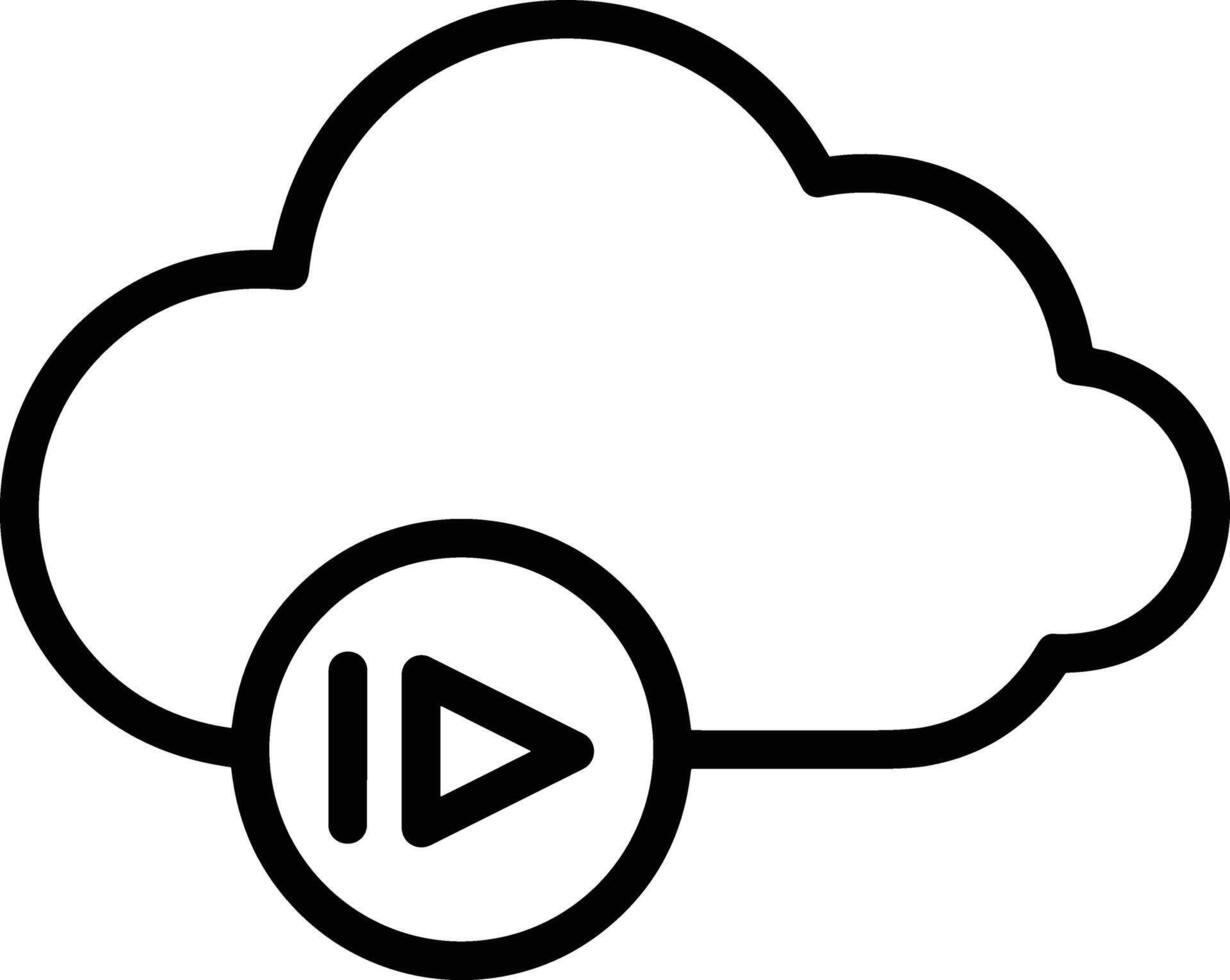 Cloud icon symbol vector image. Illustration of the hosting storage design image