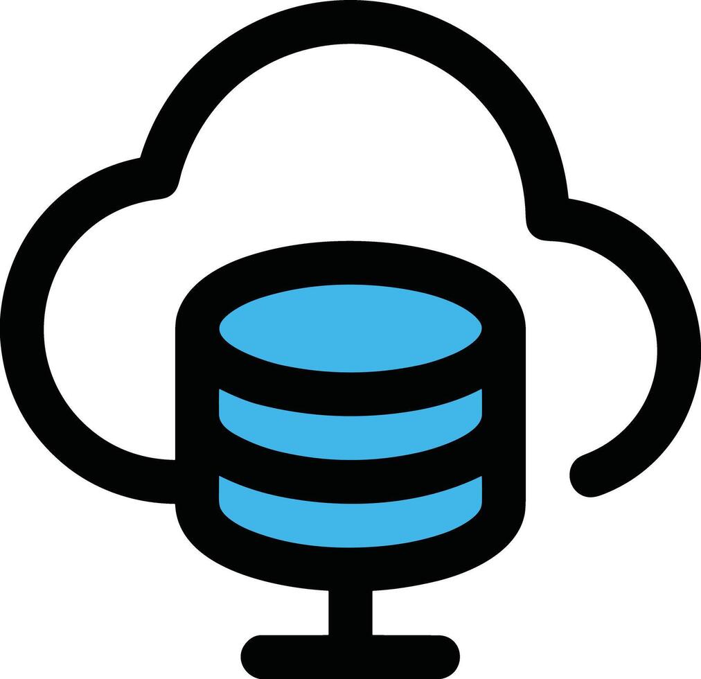 Cloud icon symbol vector image. Illustration of the hosting storage design image