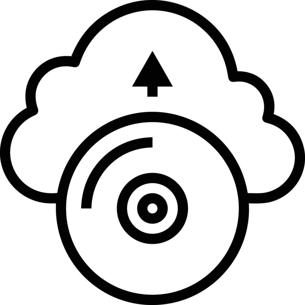 Cloud icon symbol vector image. Illustration of the hosting storage design image