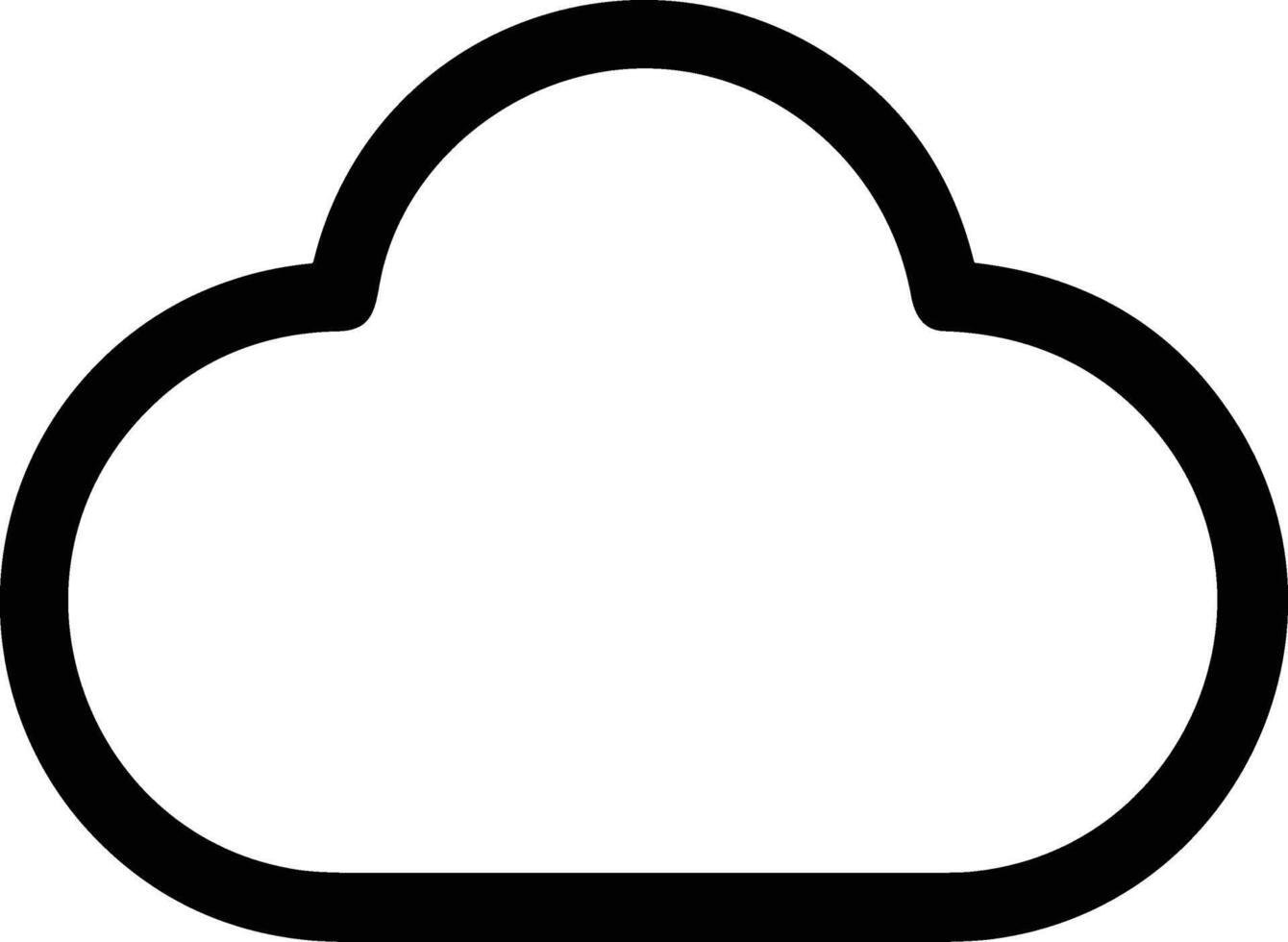 Cloud icon symbol vector image. Illustration of the hosting storage design image