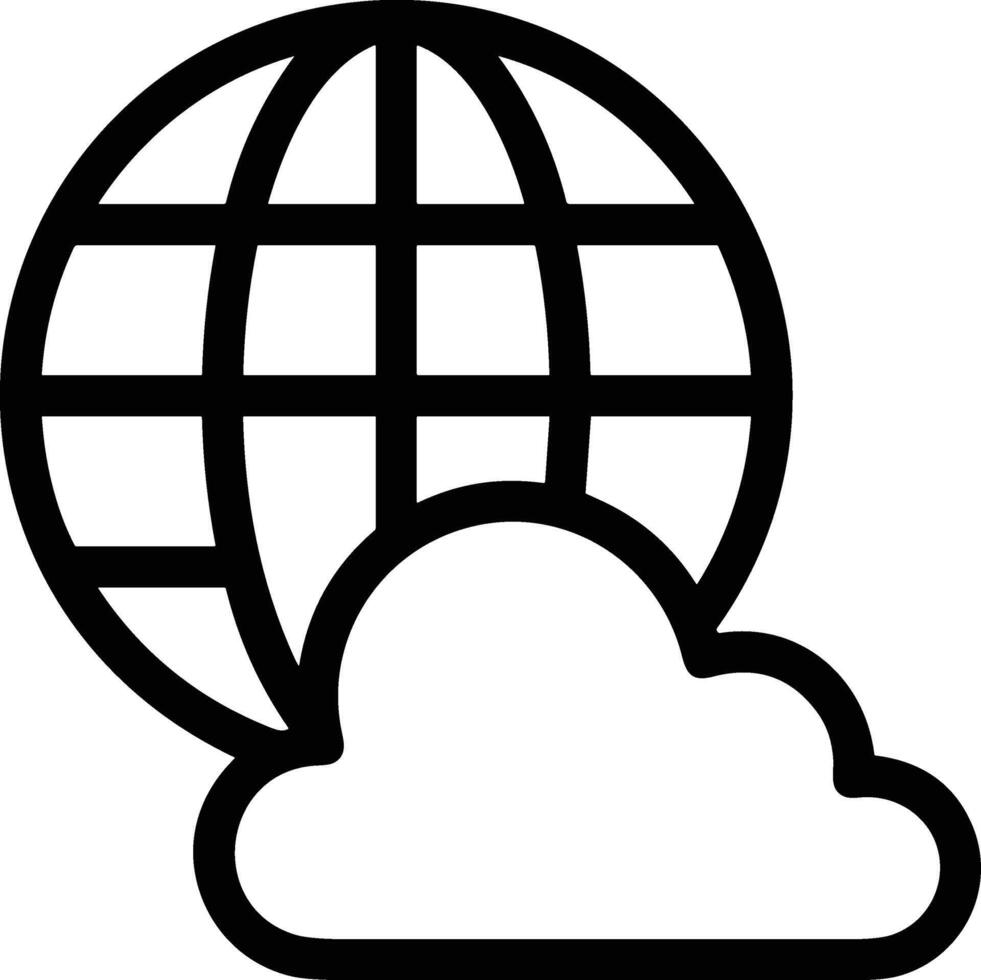 Cloud icon symbol vector image. Illustration of the hosting storage design image